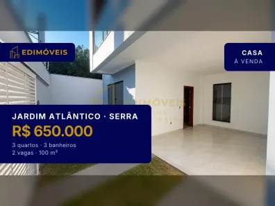 Casa com 3 Quartos à venda, 102m² no Jardim Atlântico, Serra