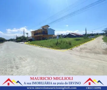 Lote/Terreno à venda, 405m² no Praia do Ervino, São Francisco do Sul