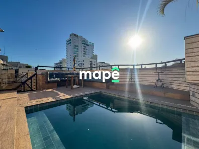 Cobertura com 3 Quartos para alugar, 187m² no Ponta da Praia, Santos