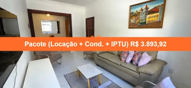 Apartamento com 3 Quartos para alugar, 74m² no Ondina, Salvador