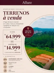 Lote/Terreno à venda, 500m² no Altos de Caucaia (Caucaia do Alto), Cotia