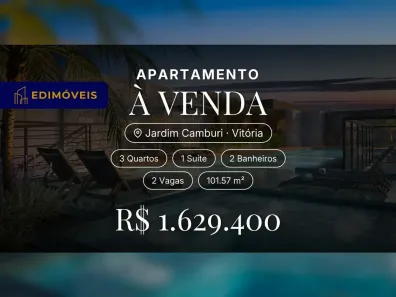 Apartamento com 3 Quartos à venda, 101m² no Jardim Camburi, Vitória
