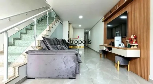Sobrado com 4 Quartos à venda, 128m² no Vila Camilópolis, Santo André