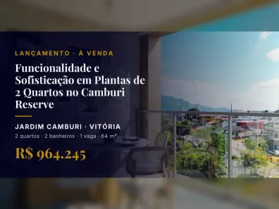 Apartamento com 2 Quartos à venda, 64m² no Jardim Camburi, Vitória