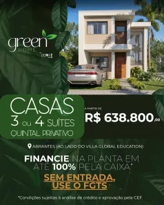 Casa de Condomínio com 2 Quartos à venda, 86m² no Boa União (Abrantes), Camaçari