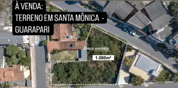 Lote/Terreno à venda, 1080m² no Santa Mônica, Guarapari