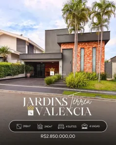 Casa de Condomínio com 4 Quartos à venda, 240m² no Jardins Valência, Goiânia
