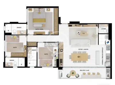 Apartamento com 3 Quartos à venda, 117m² no Jardim América, Goiânia