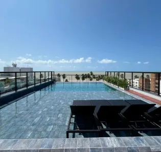 Flat com 1 Quarto à venda, 17m² no Cabo Branco, João Pessoa