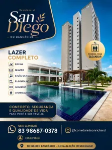 Apartamento com 3 Quartos à venda, 70m² no Jardim Cidade Universitária, João Pessoa