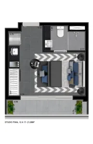 Apartamento com 1 Quarto à venda, 22m² no Consolação, São Paulo