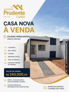 Casa com 2 Quartos à venda, 69m² no São Simão, Várzea Grande