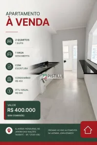 Apartamento com 2 Quartos à venda, 78m² no Jardim das Nações, Taubaté