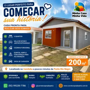 Casa de Condomínio com 2 Quartos à venda, 54m² no , Iranduba
