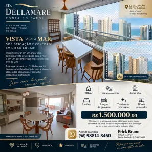 Apartamento com 3 Quartos à venda, 110m² no São Marcos, São Luís