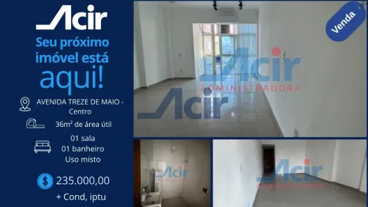 Apartamento com 1 Quarto à venda, 36m² no Centro, Rio de Janeiro