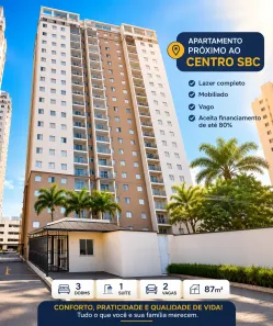 Apartamento com 2 Quartos para venda ou aluguel, 87m² no Nova Petrópolis, São Bernardo do Campo