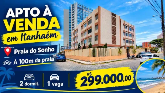Apartamento com 2 Quartos à venda, 47m² no Praia dos Sonhos, Itanhaém