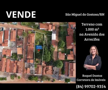 Lote/Terreno à venda, 1023m² no , São Miguel do Gostoso