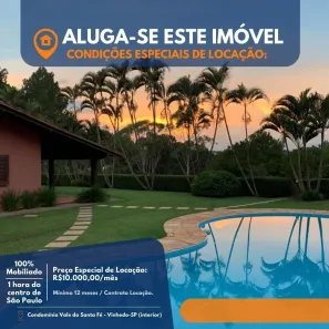 Fazenda/Sítio com 4 Quartos à venda, 550m² no Caixa D´Água, Vinhedo