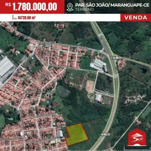 Lote/Terreno à venda, 14728m² no Parque São João, Maranguape