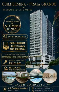 Apartamento com 2 Quartos à venda, 76m² no Guilhermina, Praia Grande