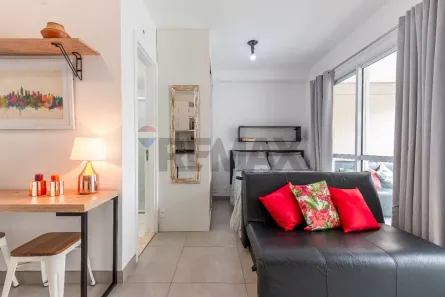 Apartamento com 1 Quarto para alugar, 33m² no Brooklin Paulista, São Paulo