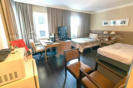 Flat com 1 Quarto para alugar, 29m² no Cidade Monções, São Paulo