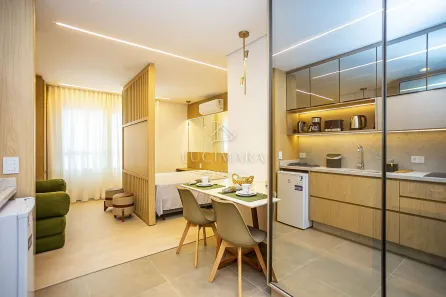 Apartamento com 1 Quarto para alugar, 32m² no Cristo Rei, Curitiba