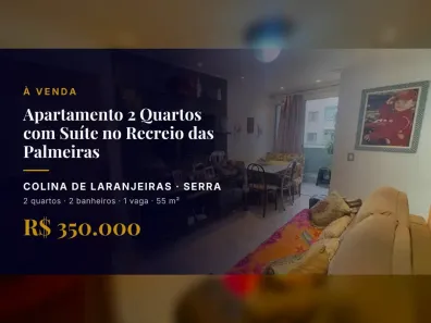 Apartamento com 2 Quartos à venda, 55m² no Colina de Laranjeiras, Serra