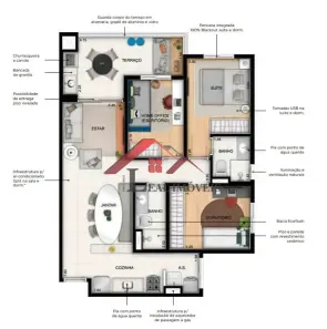 Apartamento com 3 Quartos à venda, 75m² no Centro, São Bernardo do Campo