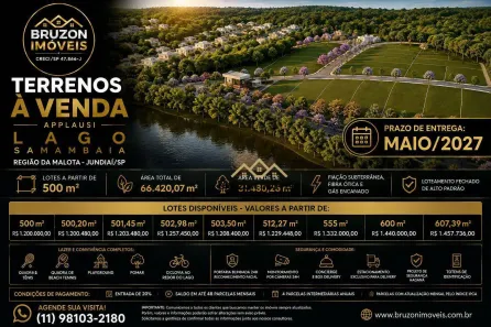 Lote/Terreno à venda, 500m² no Recanto Quarto Centenário, Jundiaí