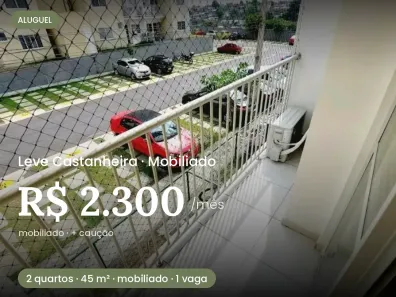 Apartamento com 2 Quartos para alugar, 45m² no Gilberto Mestrinho, Manaus