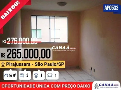 Apartamento com 2 Quartos à venda, 52m² no Pirajussara, São Paulo