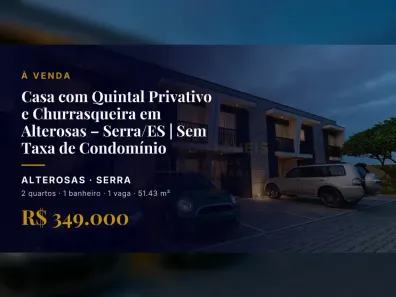 Casa com 2 Quartos à venda, 51m² no Alterosas, Serra
