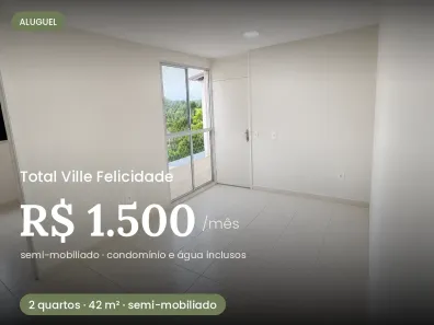 Apartamento com 2 Quartos para alugar, 42m² no Lago Azul, Manaus