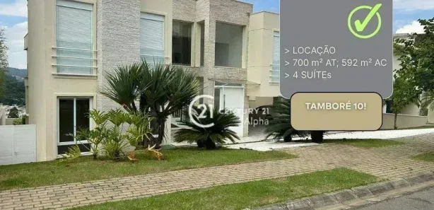 Casa de Condomínio com 4 Quartos para alugar, 592m² no Tamboré, Santana de Parnaíba