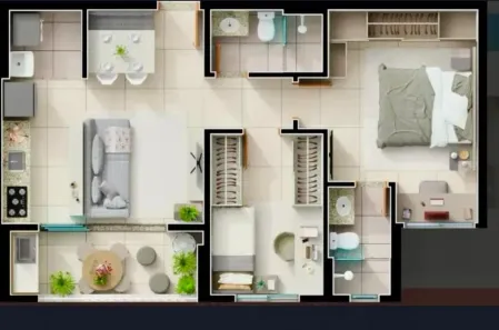 Apartamento com 2 Quartos à venda, 66m² no Setor Bueno, Goiânia