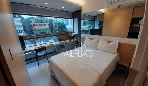 Apartamento com 1 Quarto para alugar, 20m² no Pinheiros, São Paulo