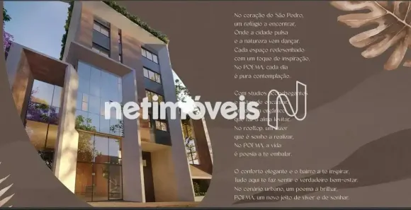 Apartamento com 1 Quarto à venda, 40m² no São Pedro, Belo Horizonte