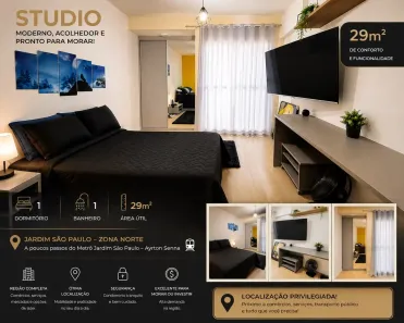 Apartamento com 1 Quarto à venda, 29m² no Jardim São Paulo(Zona Norte), São Paulo