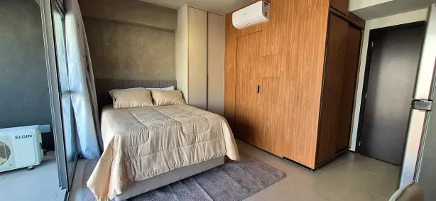 Apartamento com 1 Quarto para venda ou aluguel, 30m² no Brooklin Paulista, São Paulo