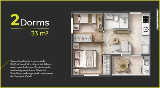 Apartamento com 2 Quartos à venda, 33m² no Vila Mariana, São Paulo