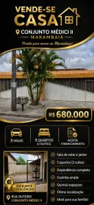 Casa com 5 Quartos à venda, 360m² no Marambaia, Belém