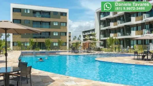 Flat com 1 Quarto à venda, 28m² no N. Sra. do Ó, Ipojuca