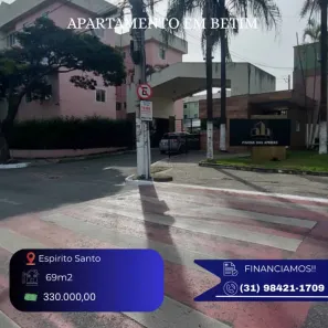 Apartamento com 3 Quartos à venda, 68m² no Espírito Santo, Betim