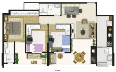 Apartamento com 3 Quartos à venda, 91m² no Boqueirão, Santos