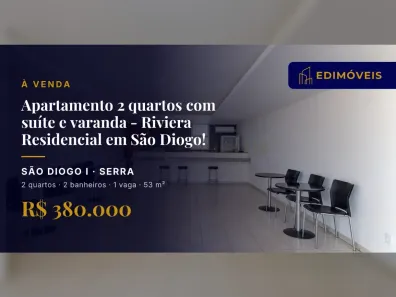 Apartamento com 2 Quartos à venda, 53m² no São Diogo I, Serra