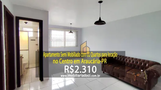 Apartamento com 2 Quartos para alugar, 53m² no Centro, Araucária