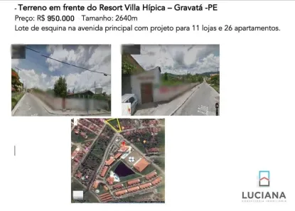 Lote/Terreno à venda, 1898m² no Alpes Suiços, Gravatá